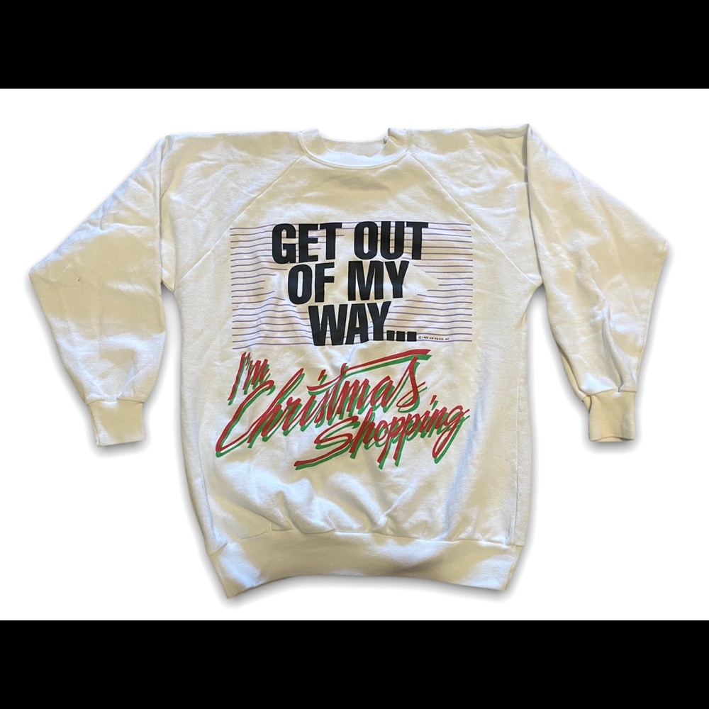 Vintage 80s Christmas sweatshirt size Medium